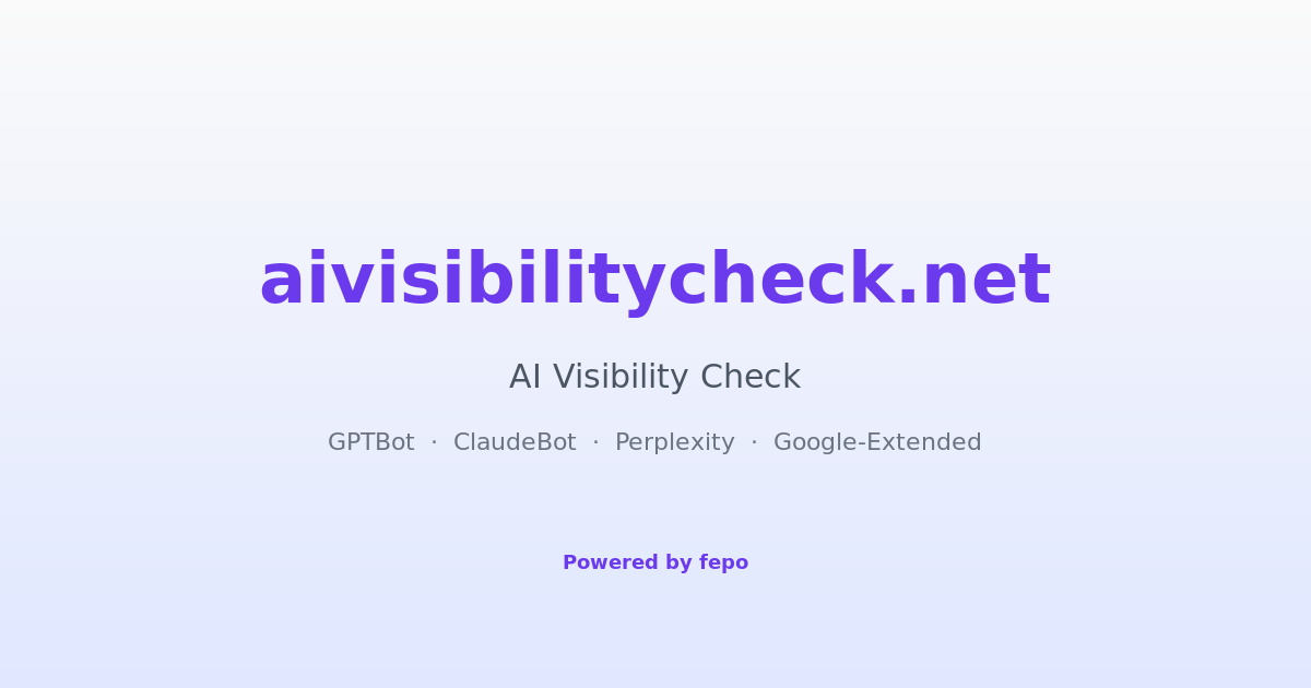 AI Visibility Check Hero